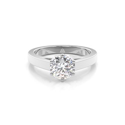 Medium Diamant Verlobungsring in einer Krappenfassung