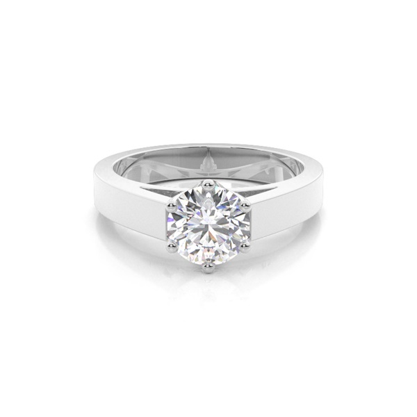 6 Prong Setting Large Engagement Ring