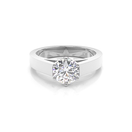 6 Prong Setting Large Engagement Ring