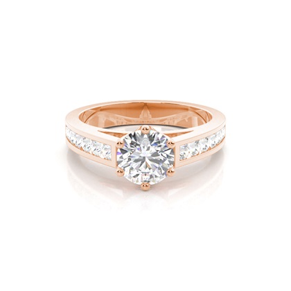 Rose Gold Diamond Engagement Rings