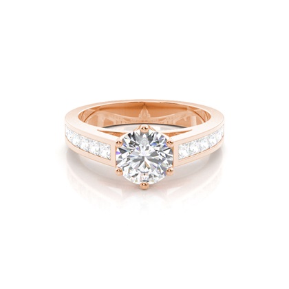 Rose Gold Diamond Engagement Rings