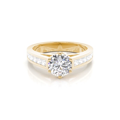 Yellow Gold Diamond Engagement Rings