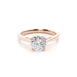 4 Prong Setting Thin Engagement Ring