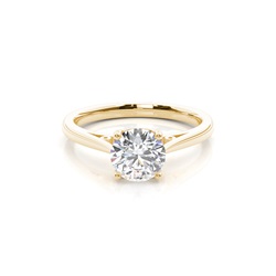 4 Prong Setting Thin Engagement Ring