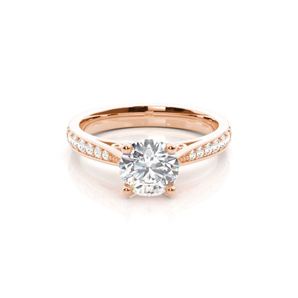 Rose Gold Diamond Engagement Rings