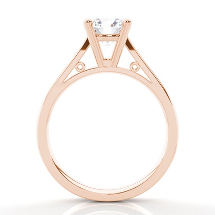 Rotgold Solitärringe Diamantringe