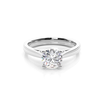 Platinum Solitaire Diamond Engagement Rings