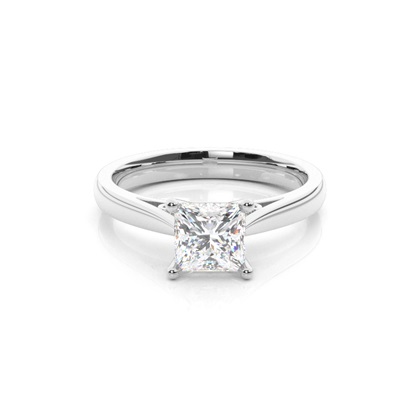 Princess Solitaire Diamond Rings 