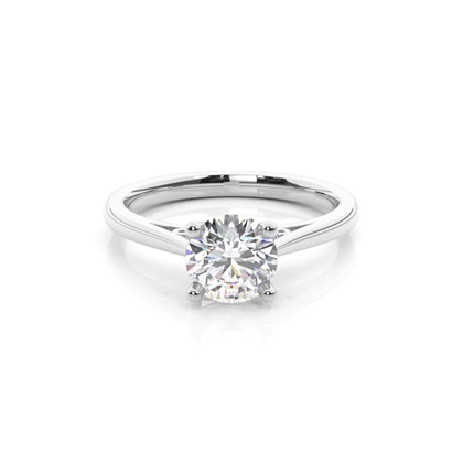 4 Prong Setting Thin Engagement Ring