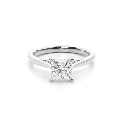 Princess Solitaire Diamond Rings 