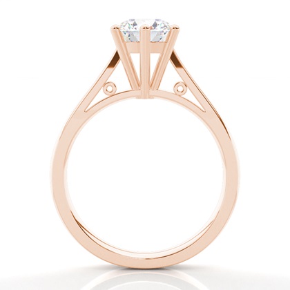 Rose Gold Solitaire Diamond Rings