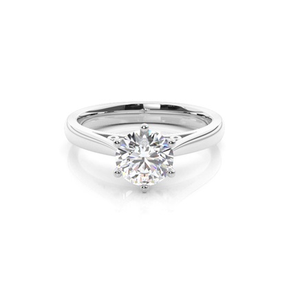6 Prong Setting Medium Engagement Ring