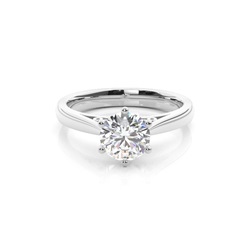 Medium Diamant Verlobungsring in einer Krappenfassung