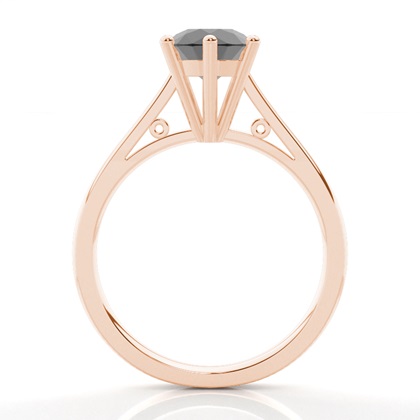 Rotgold Schwarze Diamanten Verlobungsringe