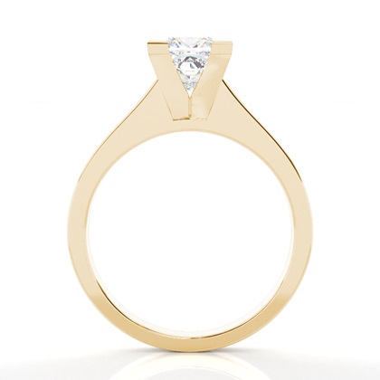 Yellow Gold Solitaire Diamond Rings 