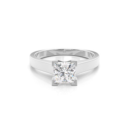 Platinum Solitaire Diamond Engagement Rings