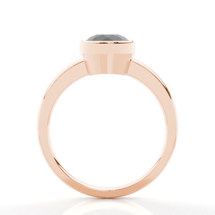 Rotgold Schwarze Diamanten Verlobungsringe