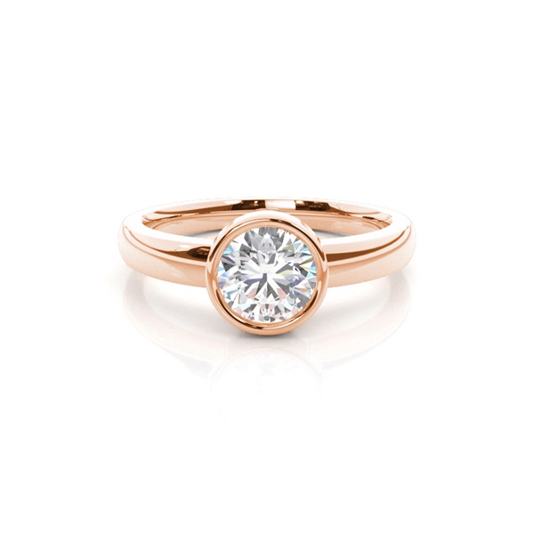 Full Bezel Setting Medium Engagement Ring