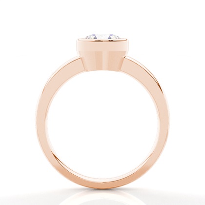 Rose Gold Solitaire Diamond Rings