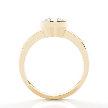 Yellow Gold Solitaire Diamond Rings 