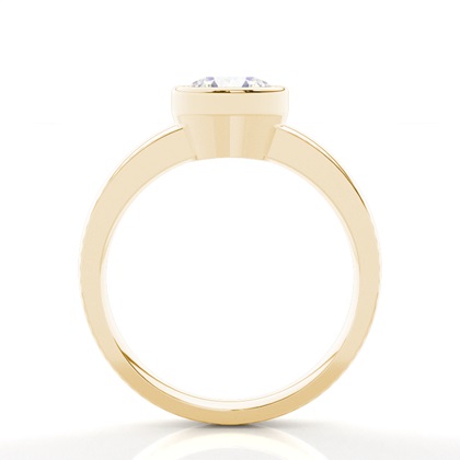 Yellow Gold Solitaire Diamond Rings