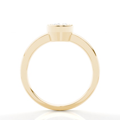 Pear Yellow Gold Diamond Rings