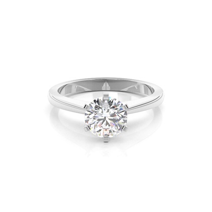 Platinum Solitaire Diamond Engagement Rings