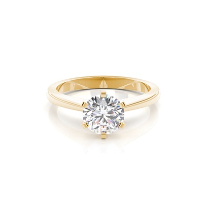 Yellow Gold Diamond Engagement Rings