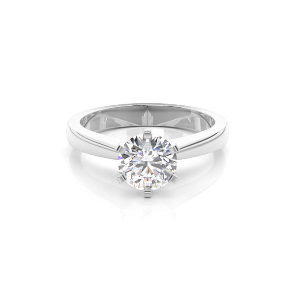 6 Prong Setting Medium Engagement Ring