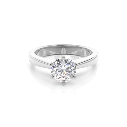 Platinum Solitaire Diamond Engagement Rings