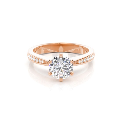 Rose Gold Lab Grown Diamond Engagement Rings