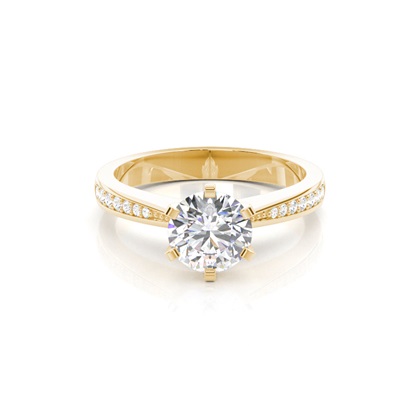 Yellow Gold Diamond Engagement Rings