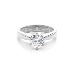 6 Prong Setting Large Engagement Ring