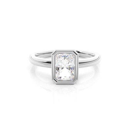 Radiant Solitaire Diamond Rings
