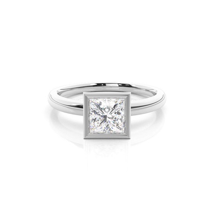 Princess Solitaire Diamond Engagement Rings
