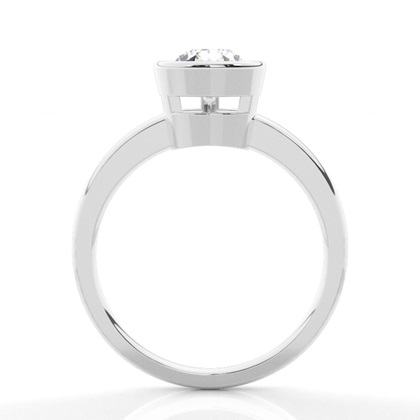 Pear Solitaire Diamond Rings