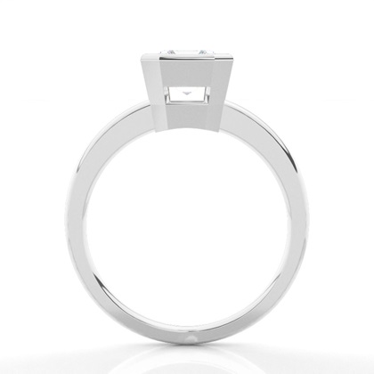 Asscher Solitaire Diamond Rings