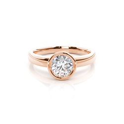 Full Bezel Setting Medium Engagement Ring