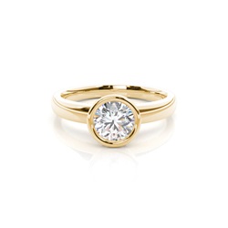 Full Bezel Setting Medium Engagement Ring
