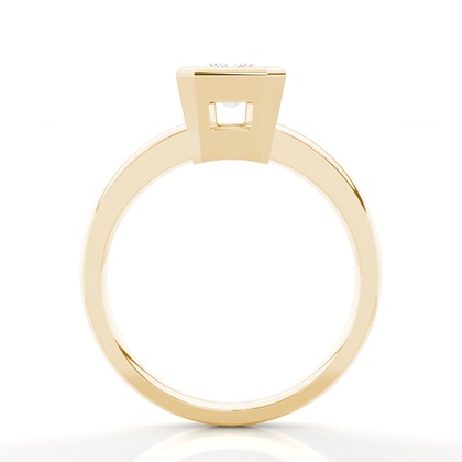 Radiant Yellow Gold Solitaire Engagement Rings