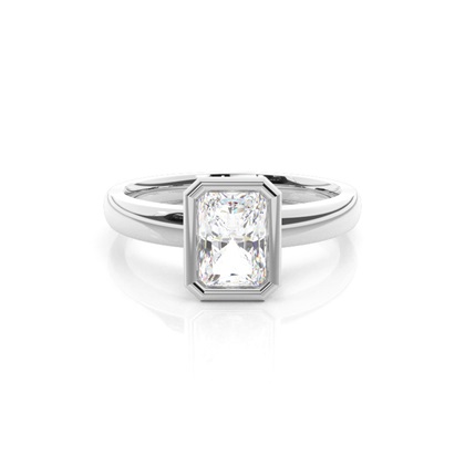Radiant Solitaire Diamond Rings
