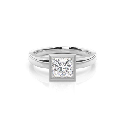 Princess Solitaire Diamond Rings 