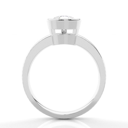 Pear Solitaire Diamond Rings
