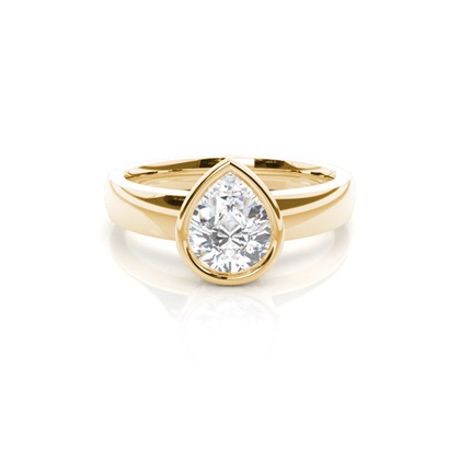 Pear Solitaire Diamond Engagement Rings