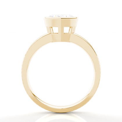 4.00 Carat Yellow Gold Solitaire Engagement Rings