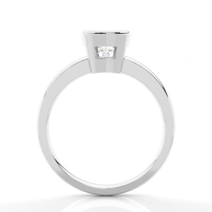 Cushion Solitaire Diamond Rings