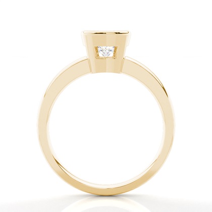4.00 Carat Yellow Gold Solitaire Engagement Rings