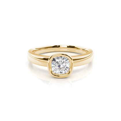 4.00 Carat Yellow Gold Solitaire Engagement Rings