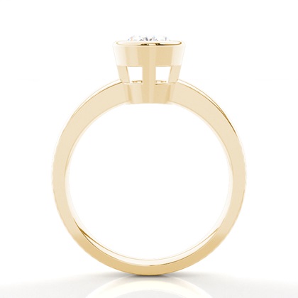 Oval Yellow Gold Solitaire Engagement Rings