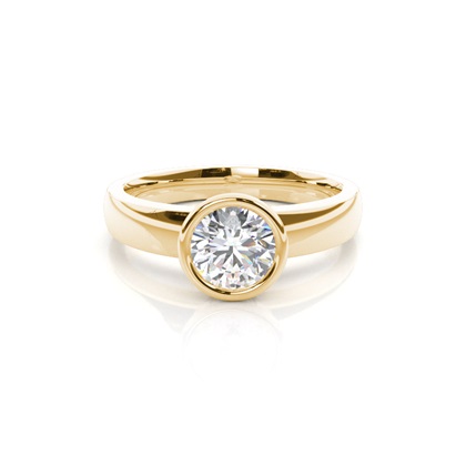 Yellow Gold Solitaire Engagement Rings